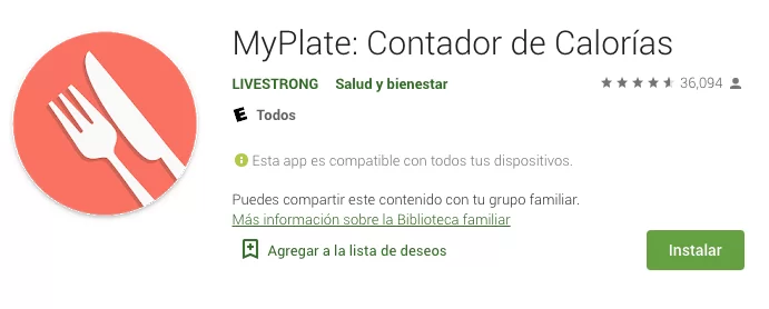 MyPlate: Contador de Calorías